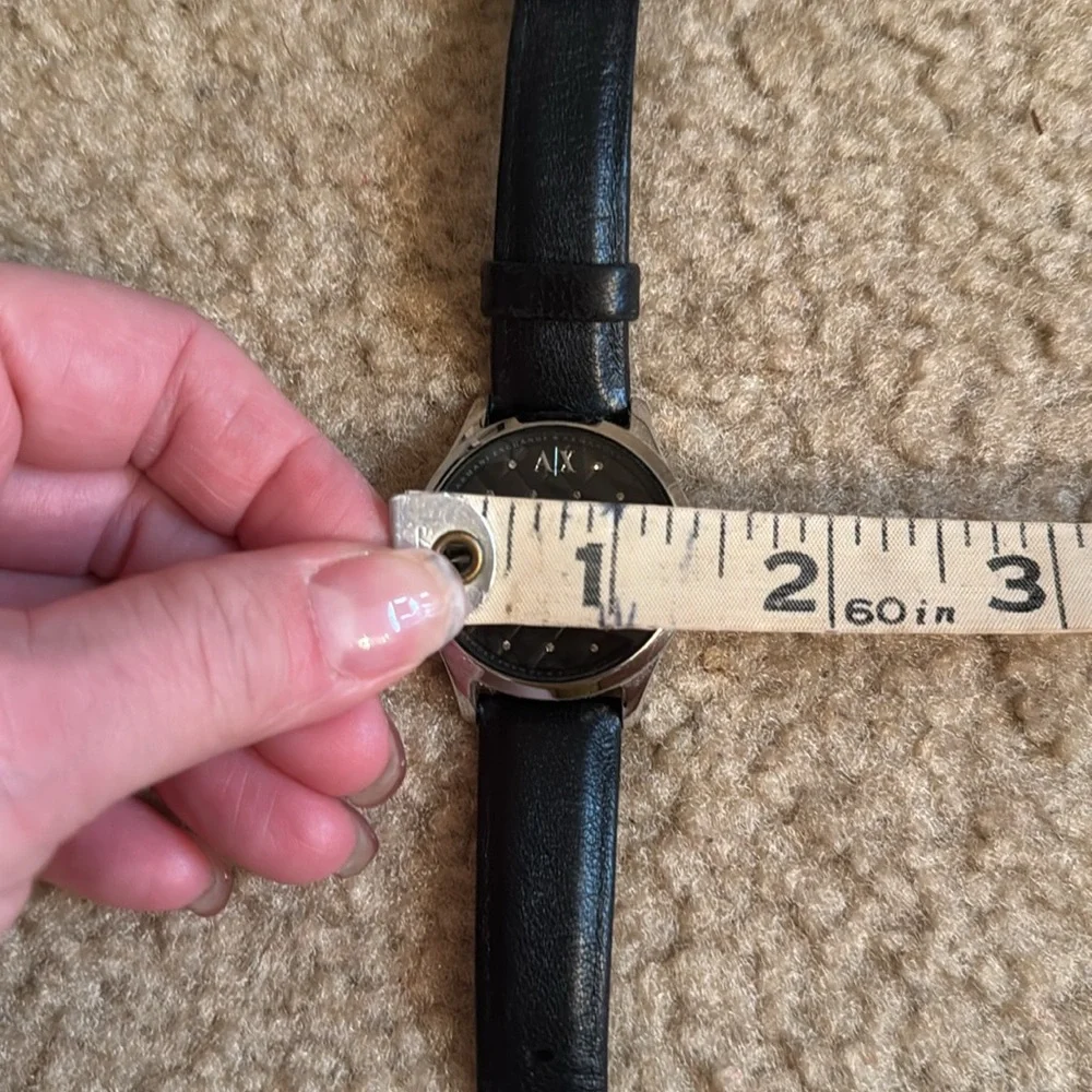 ARMANI EXCHANGE GENUINE LEATHER WATCH